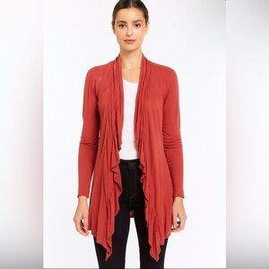Anthropologie Tiny Floral Embroidered Jersey Cardigan Size S Lightweight